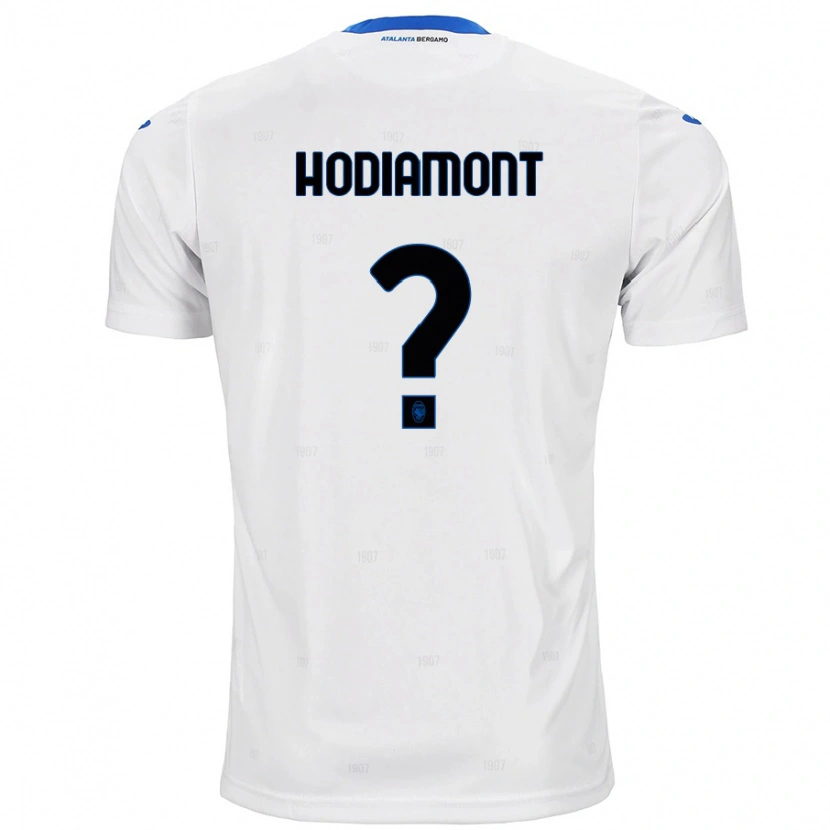 Danxen Mænd Lyam Hodiamont #0 Hvid Udebane Spillertrøjer 2024/25 Trøje T-Shirt