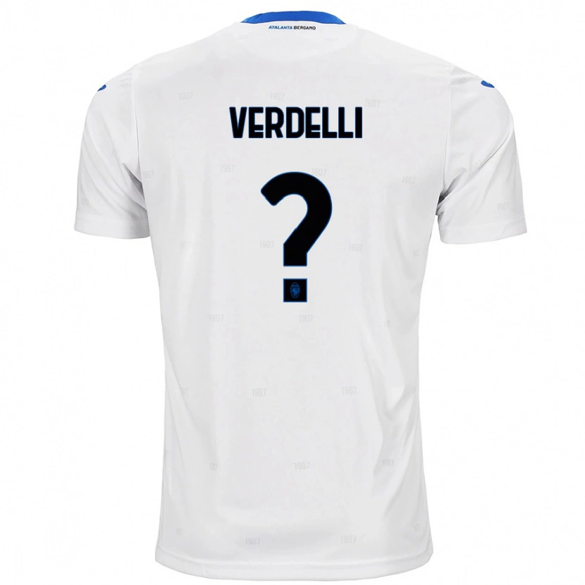 Danxen Mænd Davide Verdelli #0 Hvid Udebane Spillertrøjer 2024/25 Trøje T-Shirt