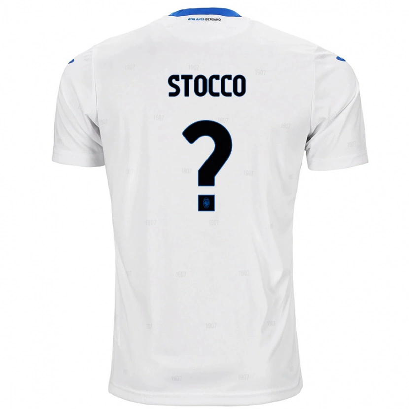 Danxen Mænd Pietro Stocco #0 Hvid Udebane Spillertrøjer 2024/25 Trøje T-Shirt