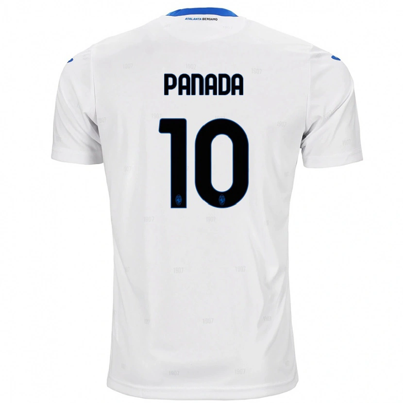 Danxen Mænd Simone Panada #10 Hvid Udebane Spillertrøjer 2024/25 Trøje T-Shirt