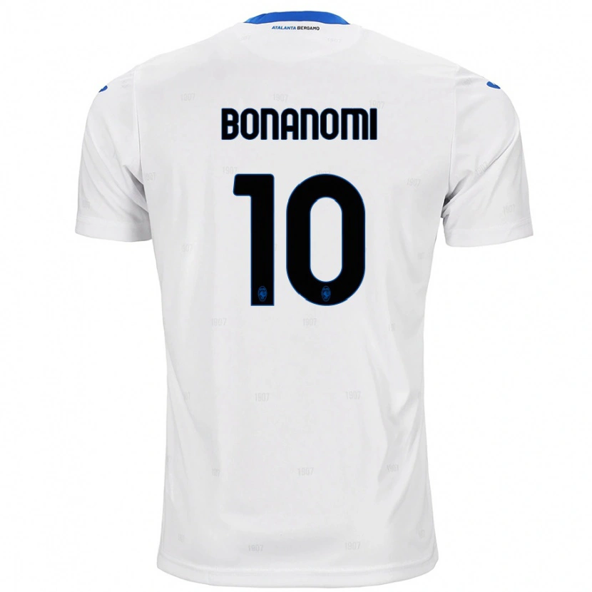 Danxen Mænd Andrea Bonanomi #10 Hvid Udebane Spillertrøjer 2024/25 Trøje T-Shirt