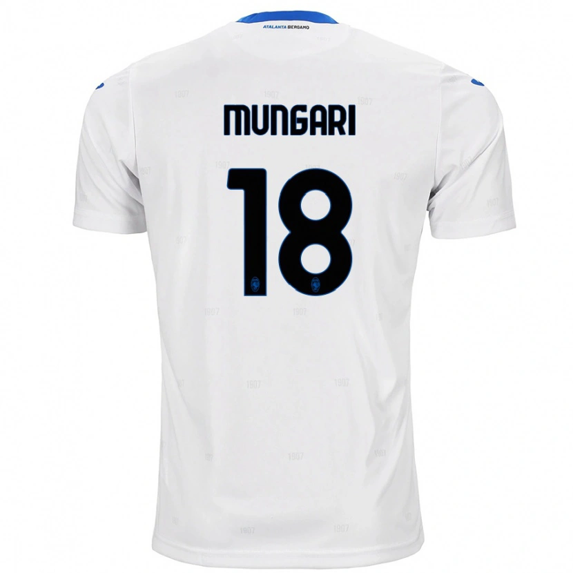 Danxen Mænd Giuseppe Mungari #18 Hvid Udebane Spillertrøjer 2024/25 Trøje T-Shirt