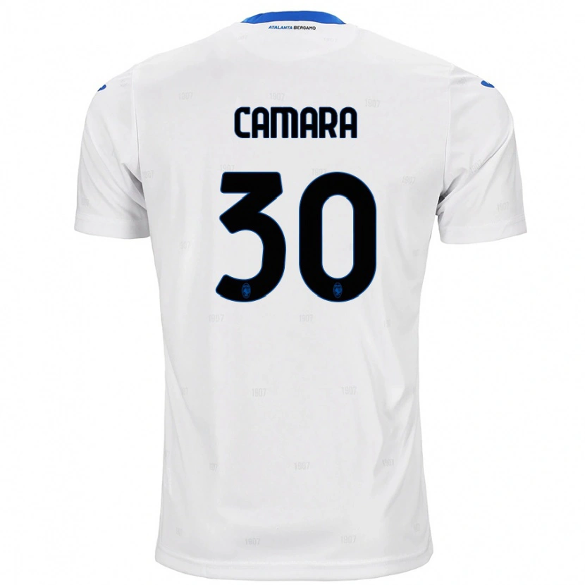 Danxen Mænd Henry Camara #30 Hvid Udebane Spillertrøjer 2024/25 Trøje T-Shirt