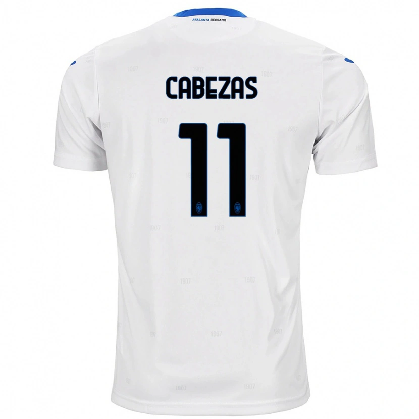 Danxen Mænd Bryan Cabezas #11 Hvid Udebane Spillertrøjer 2024/25 Trøje T-Shirt