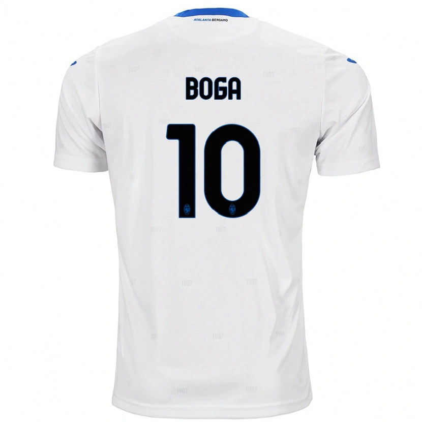 Danxen Mænd Jeremie Boga #10 Hvid Udebane Spillertrøjer 2024/25 Trøje T-Shirt
