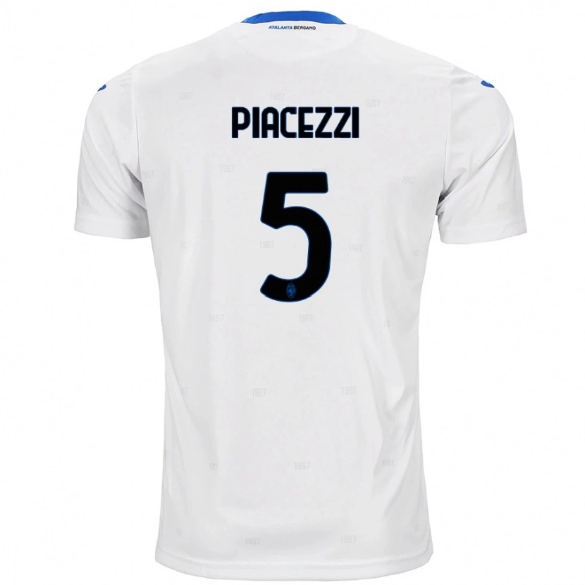 Danxen Mænd Eleonora Piacezzi #5 Hvid Udebane Spillertrøjer 2024/25 Trøje T-Shirt