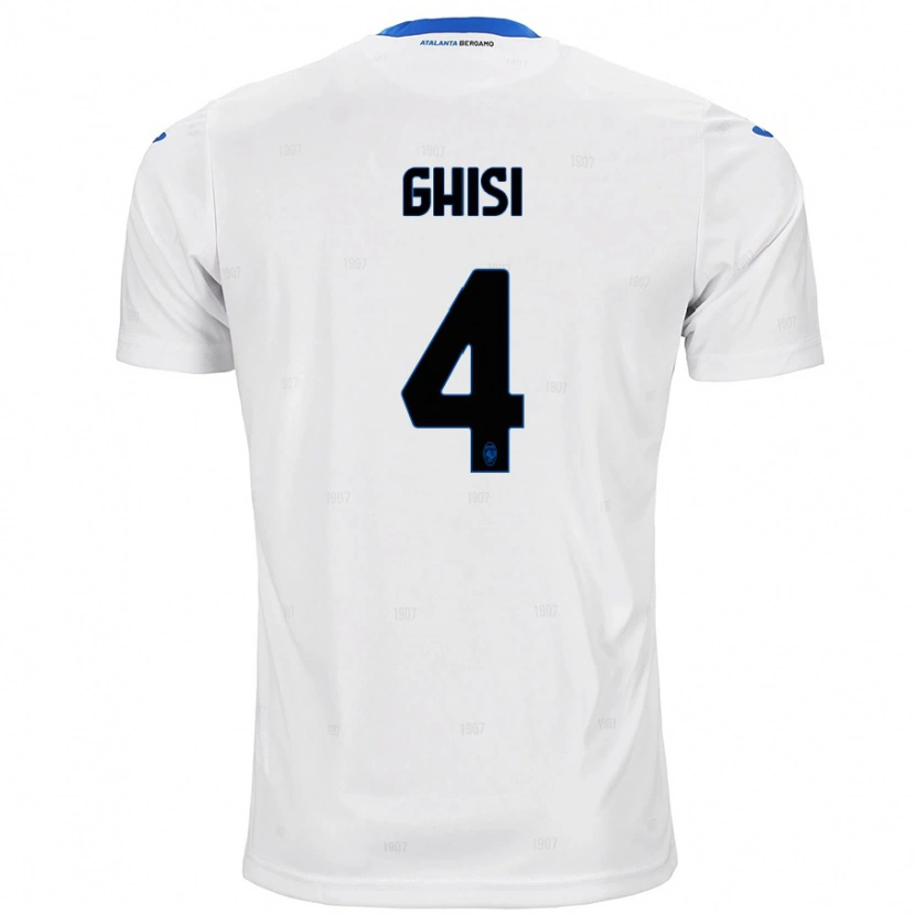 Danxen Mænd Laura Ghisi #4 Hvid Udebane Spillertrøjer 2024/25 Trøje T-Shirt