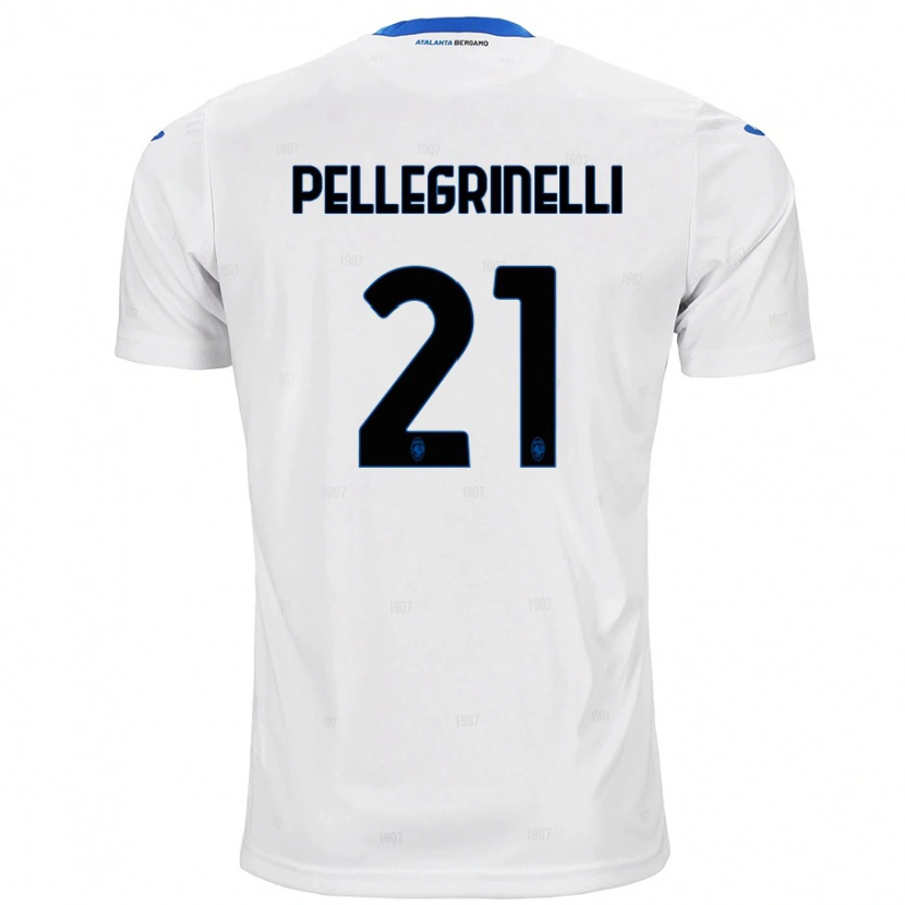 Danxen Mænd Giorgia Pellegrinelli #21 Hvid Udebane Spillertrøjer 2024/25 Trøje T-Shirt