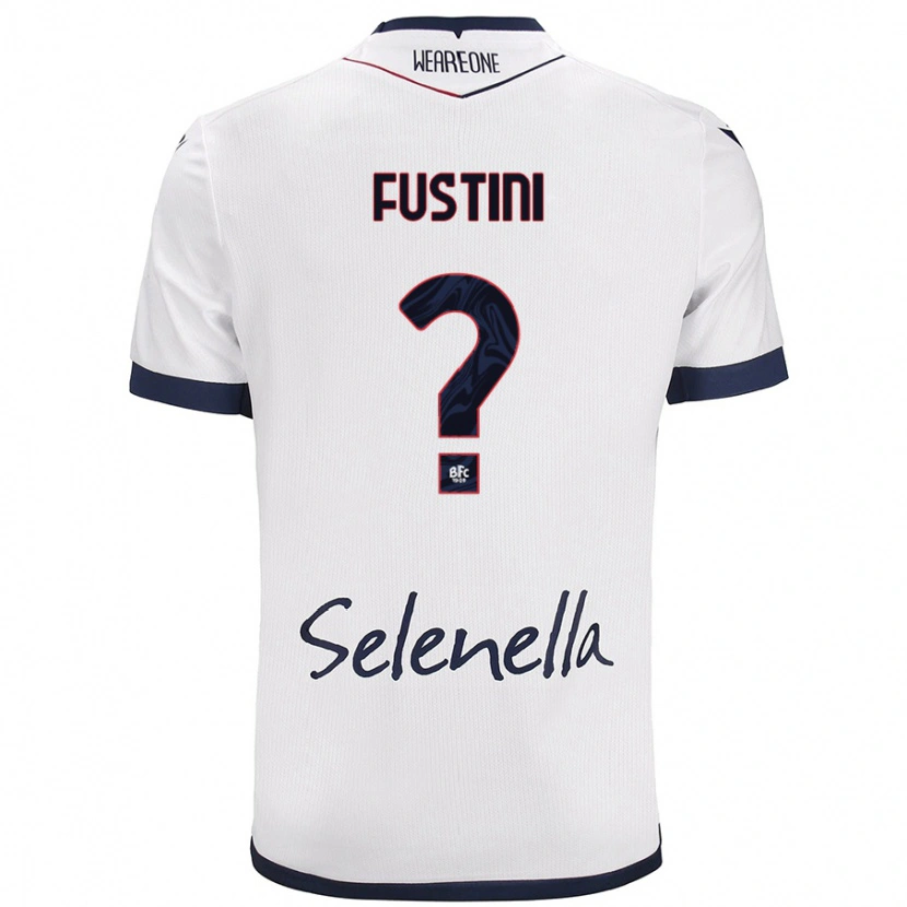 Danxen Mænd Kevin Fustini #0 Hvid Kongeblå Udebane Spillertrøjer 2024/25 Trøje T-Shirt