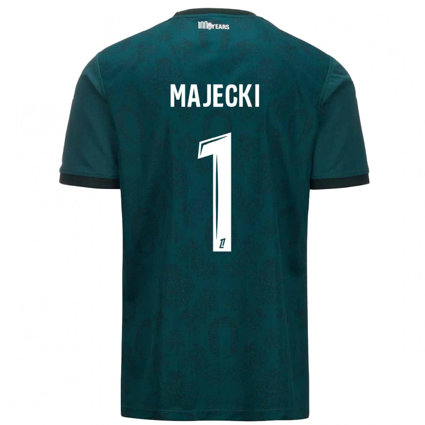 Danxen Mænd Radoslaw Majecki #1 Mørkegrøn Udebane Spillertrøjer 2024/25 Trøje T-Shirt
