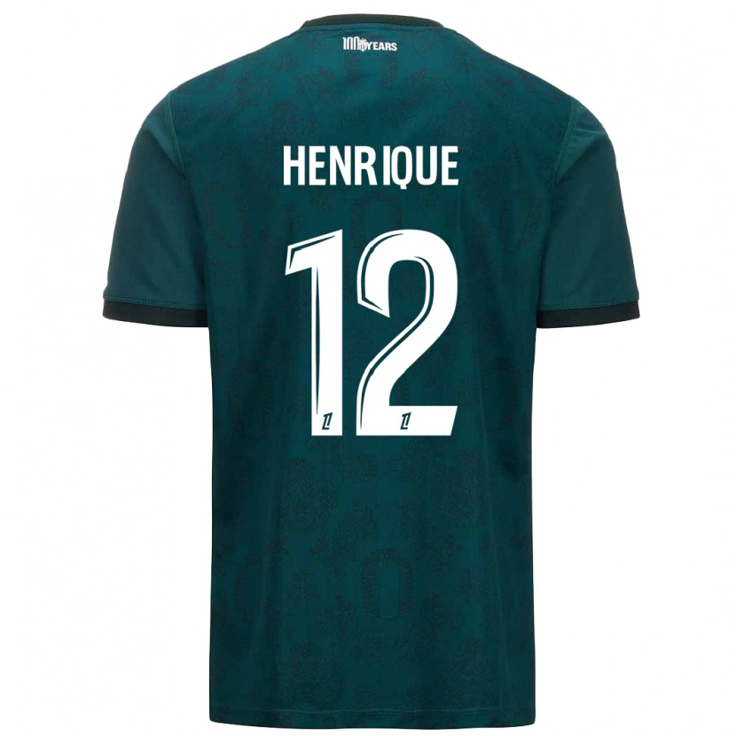 Danxen Mænd Caio Henrique #12 Mørkegrøn Udebane Spillertrøjer 2024/25 Trøje T-Shirt