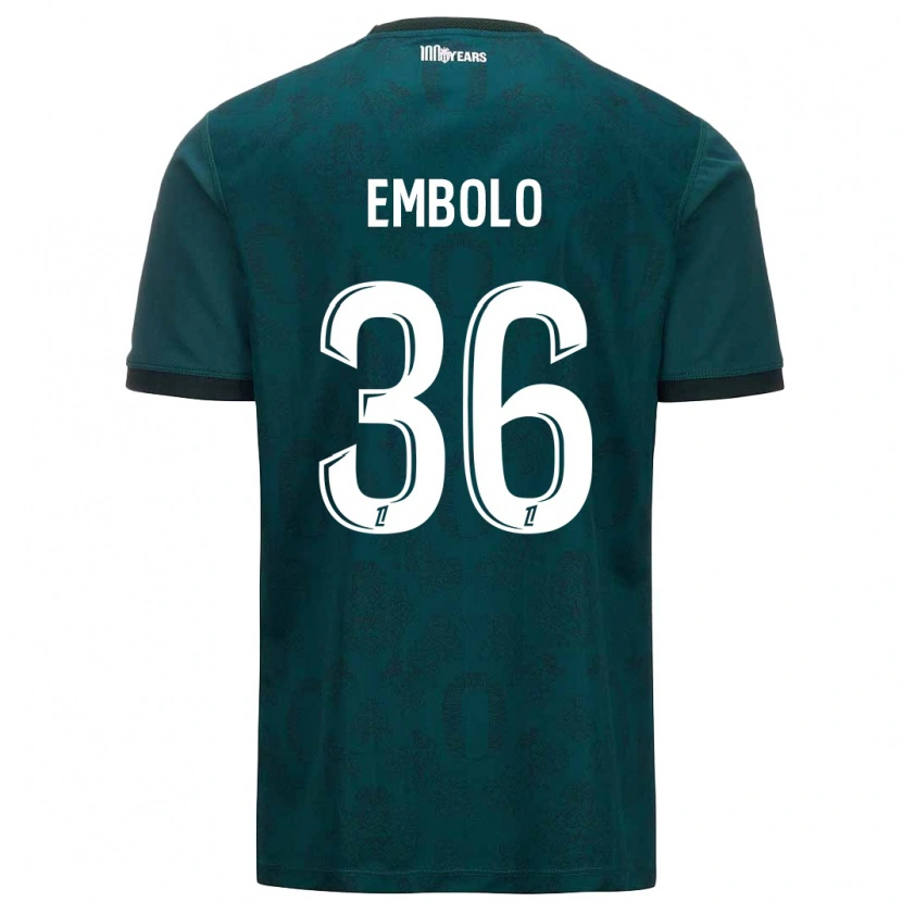 Danxen Mænd Breel Embolo #36 Mørkegrøn Udebane Spillertrøjer 2024/25 Trøje T-Shirt