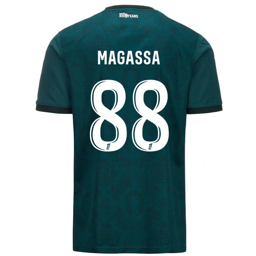 Danxen Mænd Soungoutou Magassa #88 Mørkegrøn Udebane Spillertrøjer 2024/25 Trøje T-Shirt