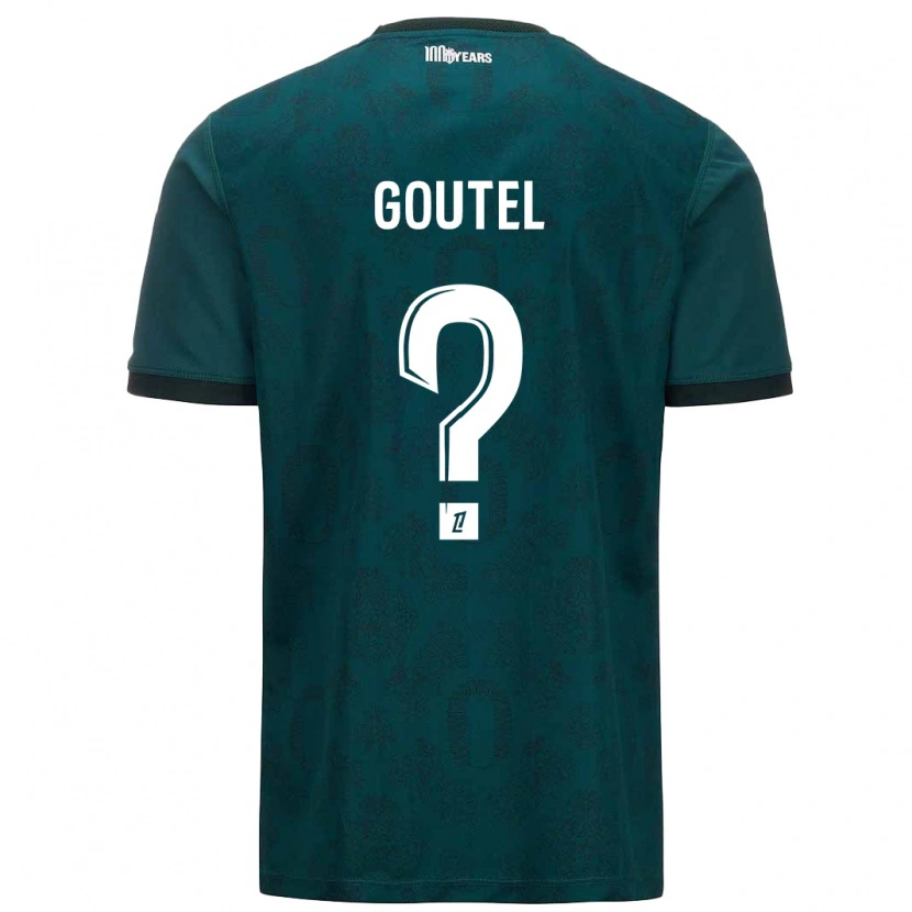Danxen Mænd Farid Goutel #0 Mørkegrøn Udebane Spillertrøjer 2024/25 Trøje T-Shirt