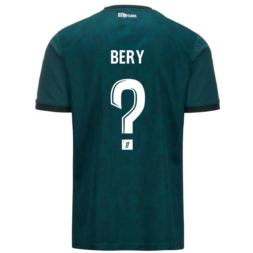 Danxen Mænd Jules Bery #0 Mørkegrøn Udebane Spillertrøjer 2024/25 Trøje T-Shirt