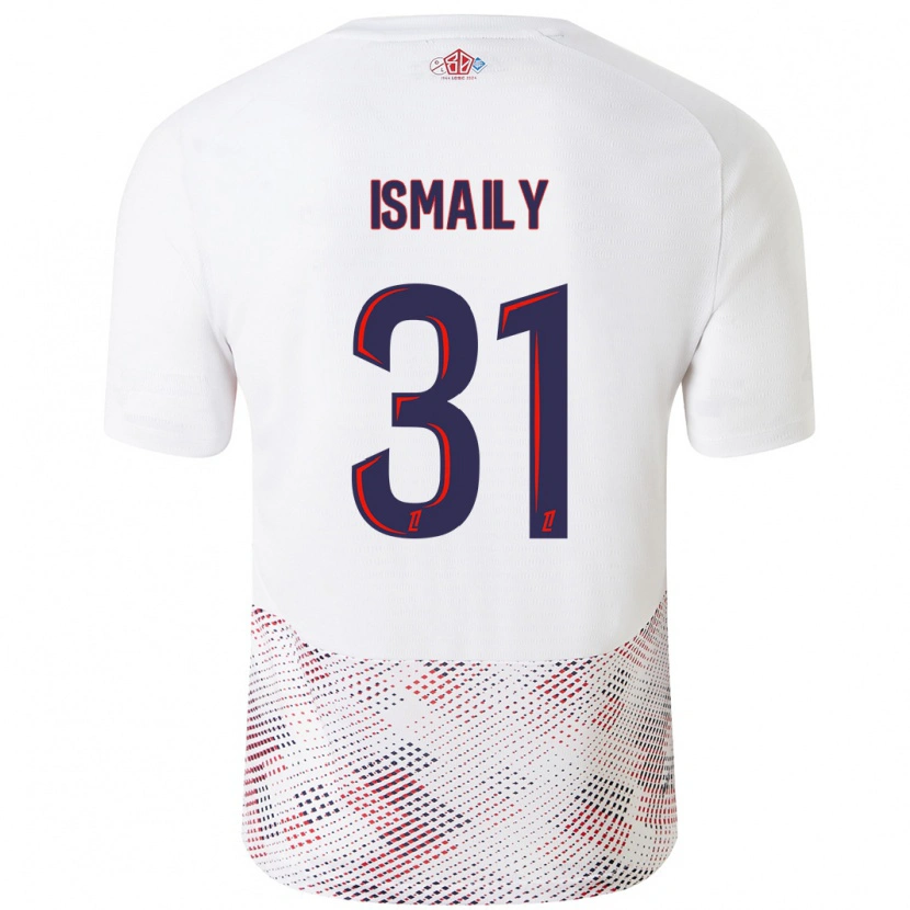 Danxen Mænd Ismaily #31 Hvid Kongeblå Udebane Spillertrøjer 2024/25 Trøje T-Shirt