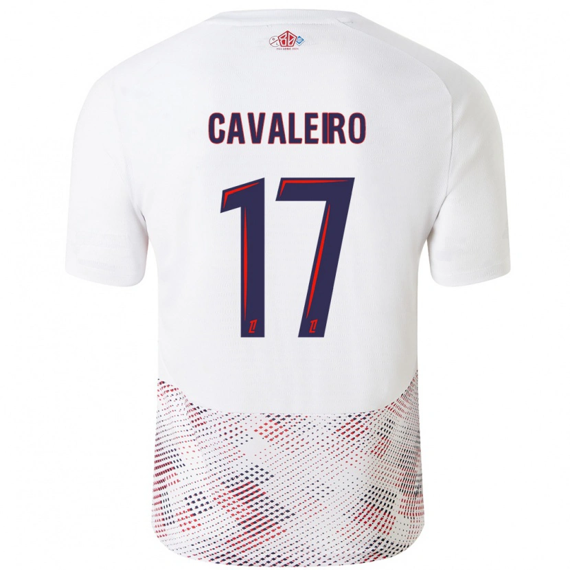 Danxen Mænd Ivan Cavaleiro #17 Hvid Kongeblå Udebane Spillertrøjer 2024/25 Trøje T-Shirt