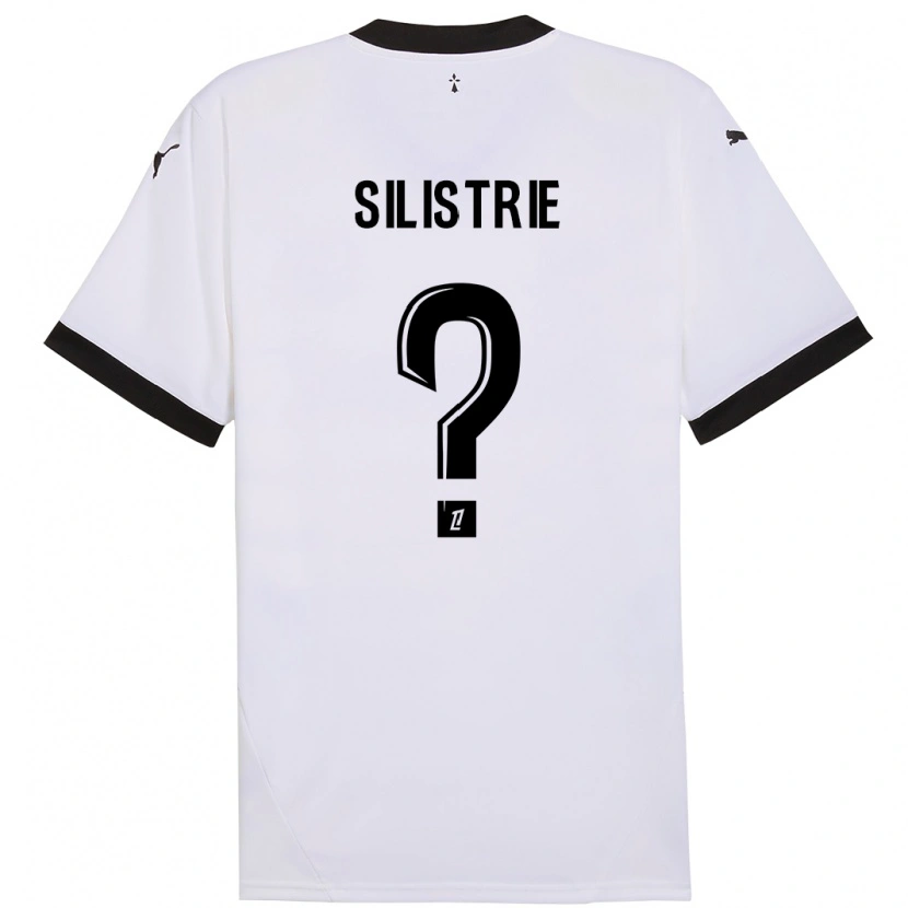 Danxen Mænd Mathys Silistrie #0 Hvid Sort Udebane Spillertrøjer 2024/25 Trøje T-Shirt