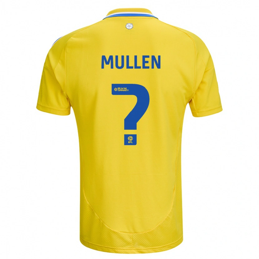 Danxen Mænd Jeremiah Chilokoa-Mullen #0 Gul Blå Udebane Spillertrøjer 2024/25 Trøje T-Shirt