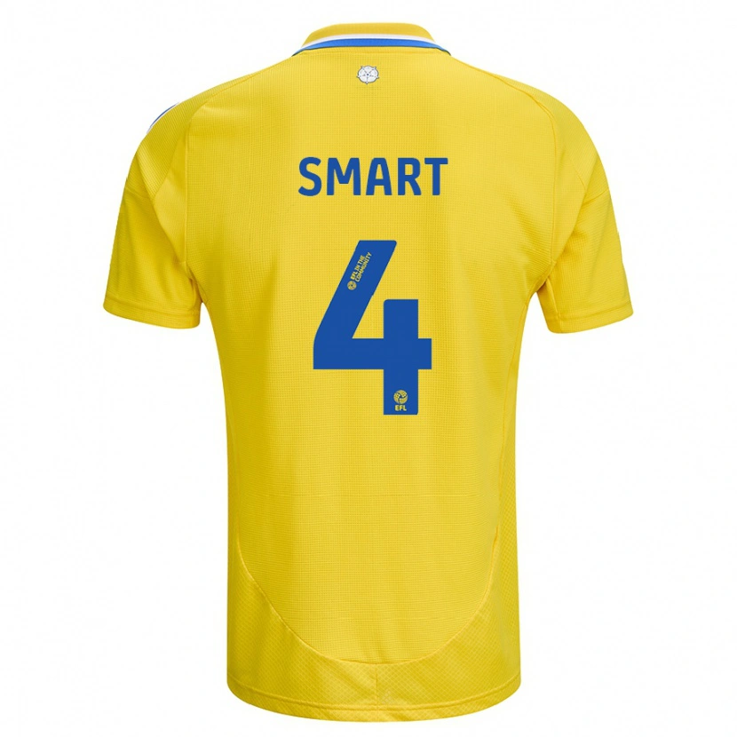 Danxen Mænd Olivia Smart #4 Gul Blå Udebane Spillertrøjer 2024/25 Trøje T-Shirt