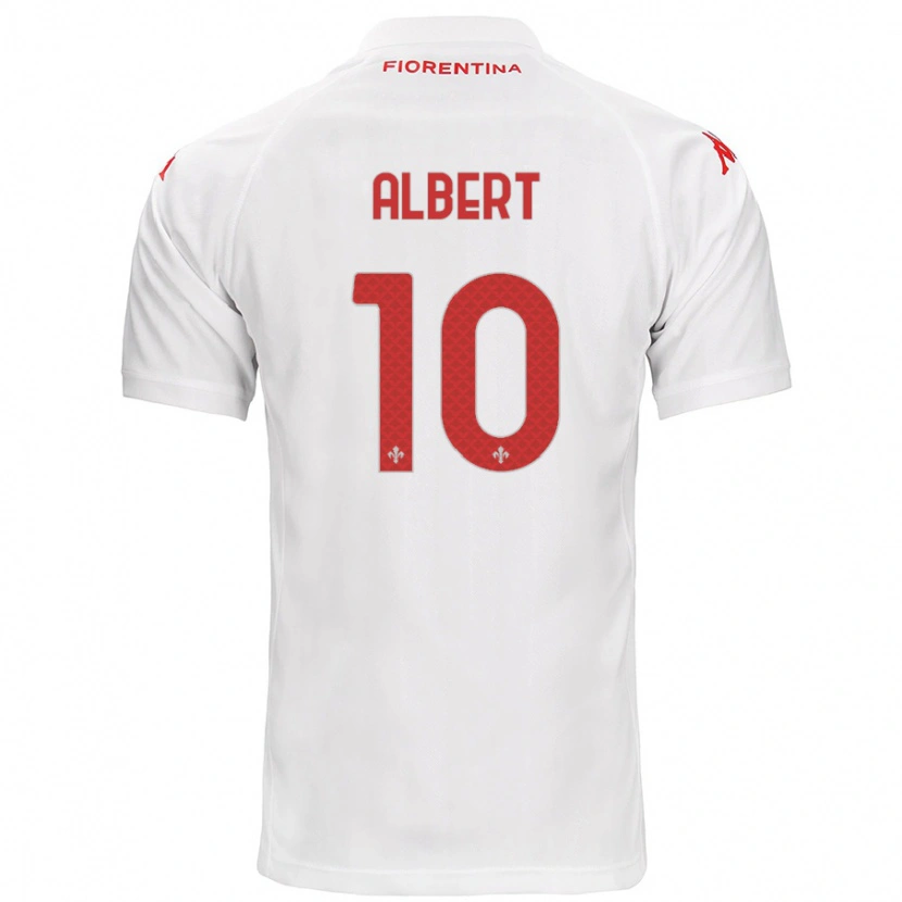 Danxen Mænd Albert Gudmundsson #10 Hvid Udebane Spillertrøjer 2024/25 Trøje T-Shirt