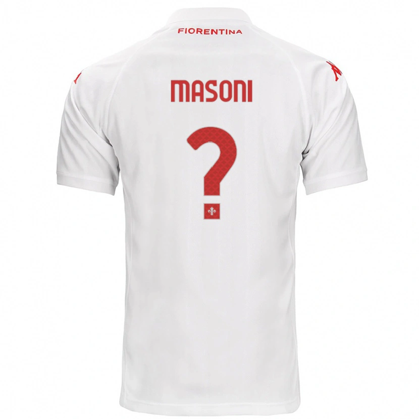 Danxen Mænd Tommaso Masoni #0 Hvid Udebane Spillertrøjer 2024/25 Trøje T-Shirt