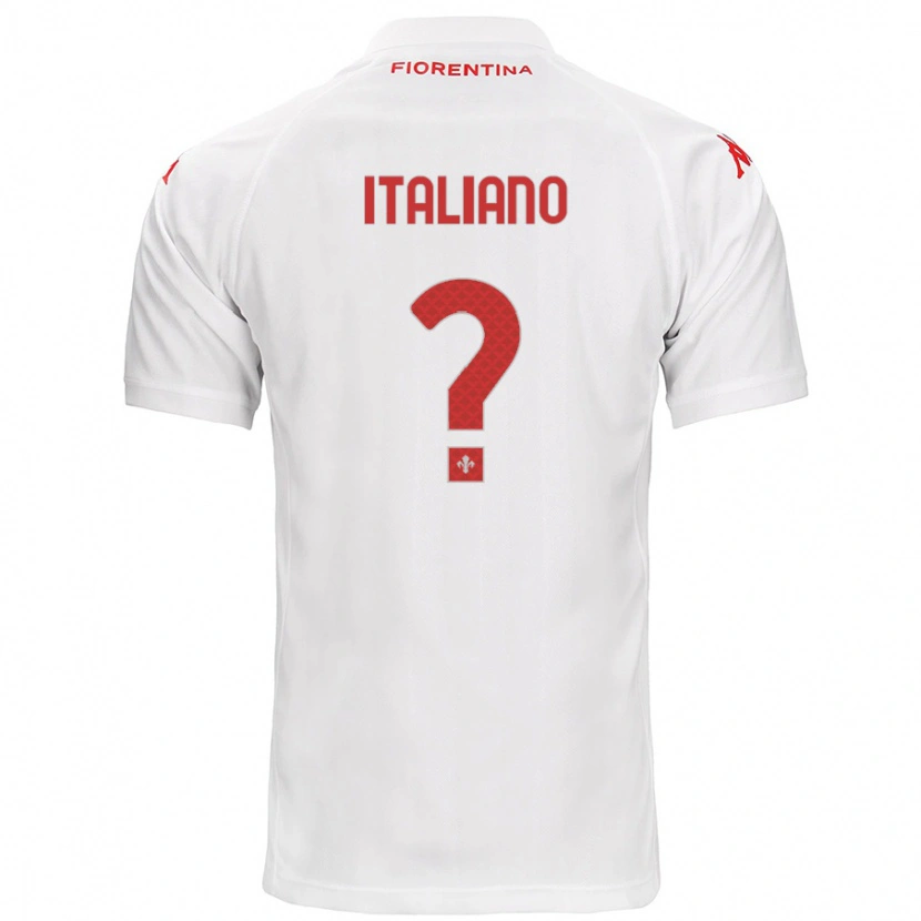 Danxen Mænd Riccardo Italiano #0 Hvid Udebane Spillertrøjer 2024/25 Trøje T-Shirt
