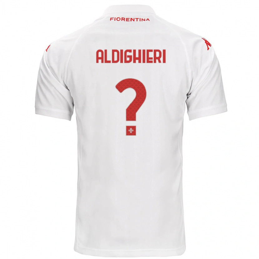 Danxen Mænd Benedetto Aldighieri #0 Hvid Udebane Spillertrøjer 2024/25 Trøje T-Shirt