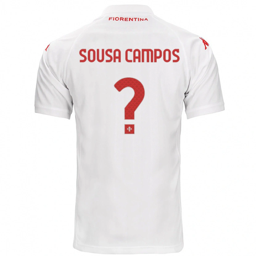 Danxen Mænd Matteo Sousa Campos #0 Hvid Udebane Spillertrøjer 2024/25 Trøje T-Shirt
