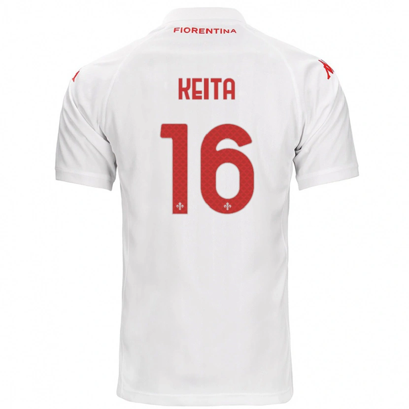 Danxen Mænd Bala Keita #16 Hvid Udebane Spillertrøjer 2024/25 Trøje T-Shirt