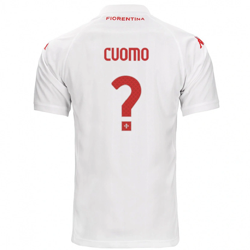 Danxen Mænd Raffaele Cuomo #0 Hvid Udebane Spillertrøjer 2024/25 Trøje T-Shirt
