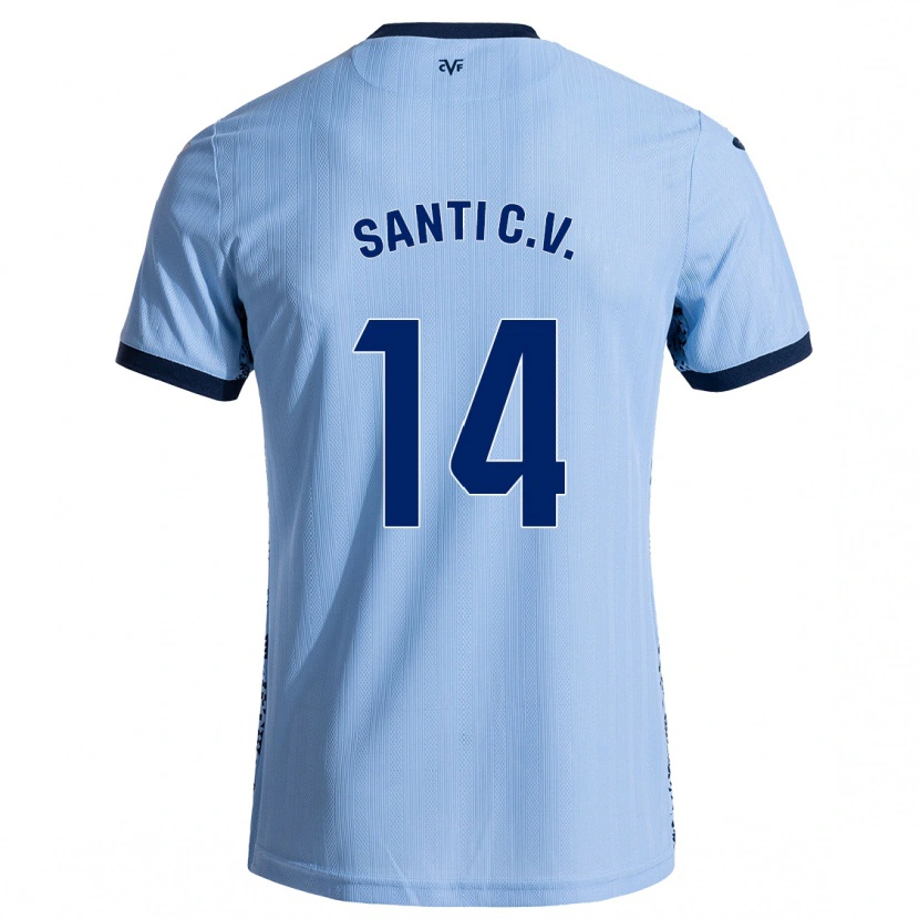 Danxen Mænd Santi Comesaña #14 Himmelblå Udebane Spillertrøjer 2024/25 Trøje T-Shirt