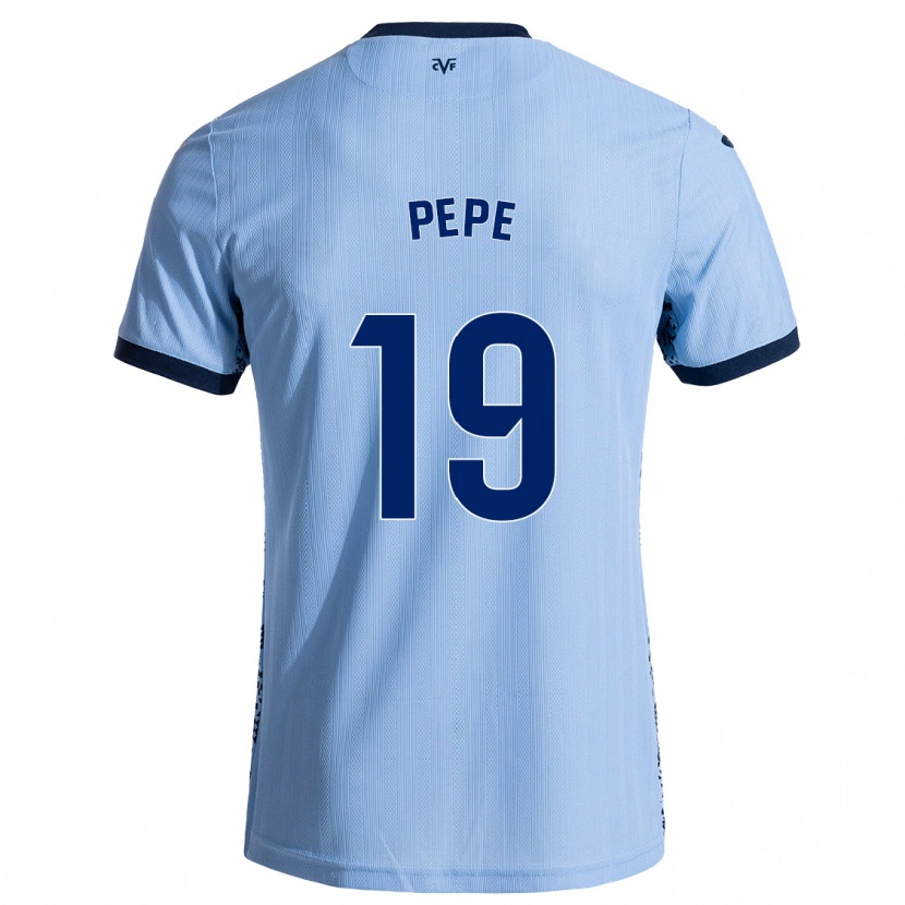 Danxen Mænd Nicolas Pépé #19 Himmelblå Udebane Spillertrøjer 2024/25 Trøje T-Shirt