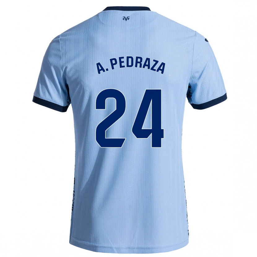 Danxen Mænd Alfonso Pedraza #24 Himmelblå Udebane Spillertrøjer 2024/25 Trøje T-Shirt