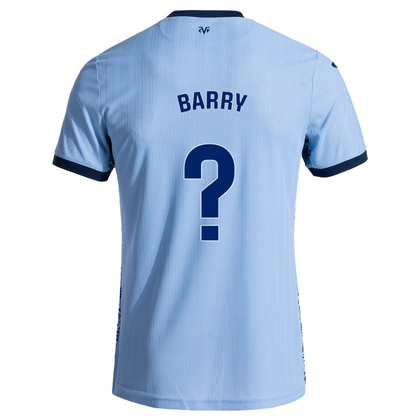 Danxen Mænd Mahamoud Barry #0 Himmelblå Udebane Spillertrøjer 2024/25 Trøje T-Shirt