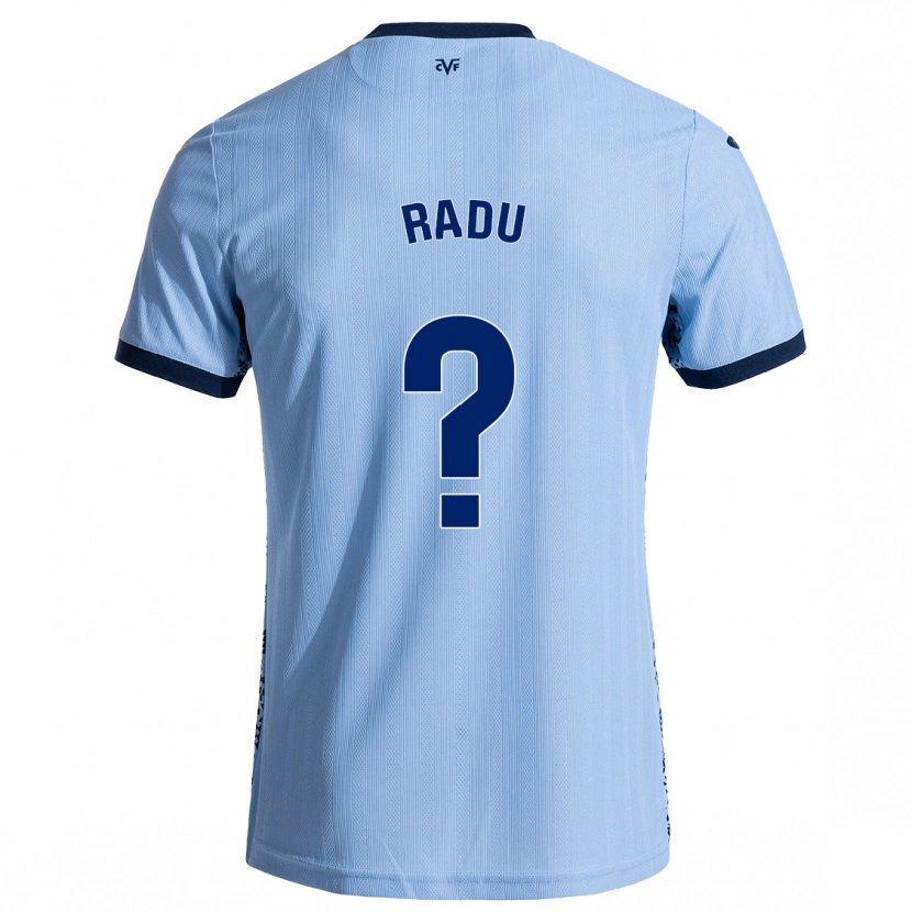 Danxen Mænd Sasha Radu #0 Himmelblå Udebane Spillertrøjer 2024/25 Trøje T-Shirt