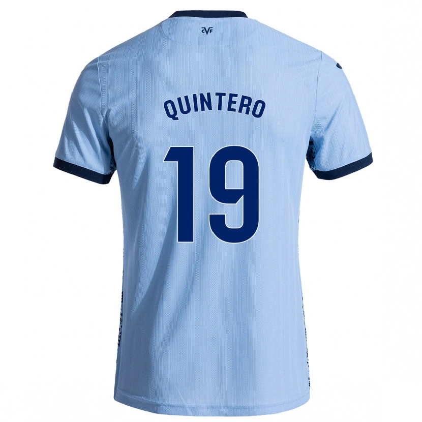 Danxen Mænd Luis Quintero #19 Himmelblå Udebane Spillertrøjer 2024/25 Trøje T-Shirt