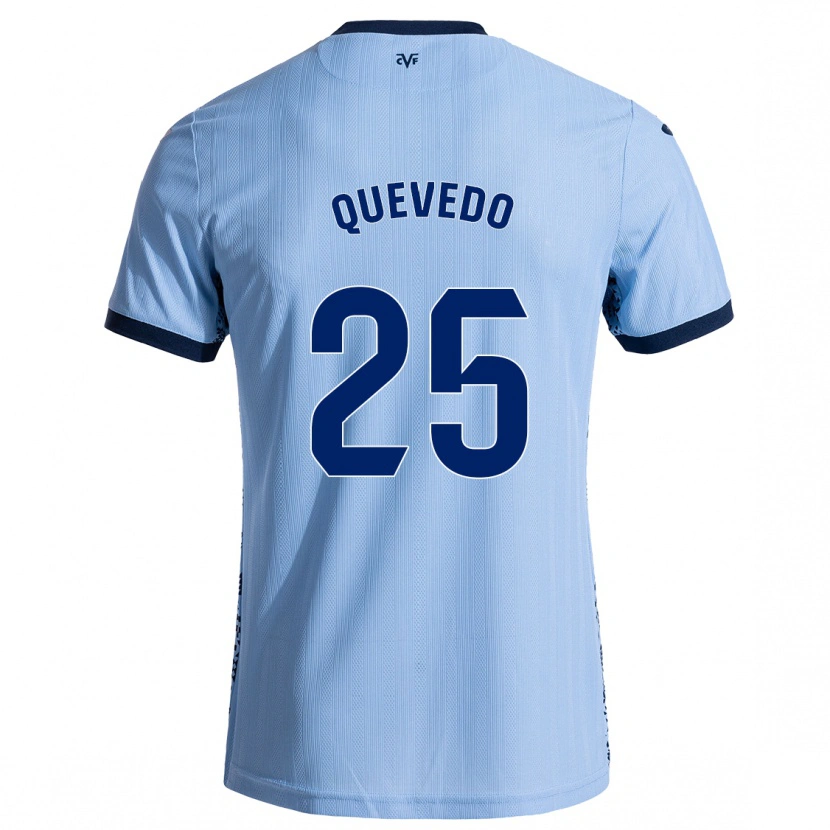 Danxen Mænd Alex Quevedo #25 Himmelblå Udebane Spillertrøjer 2024/25 Trøje T-Shirt