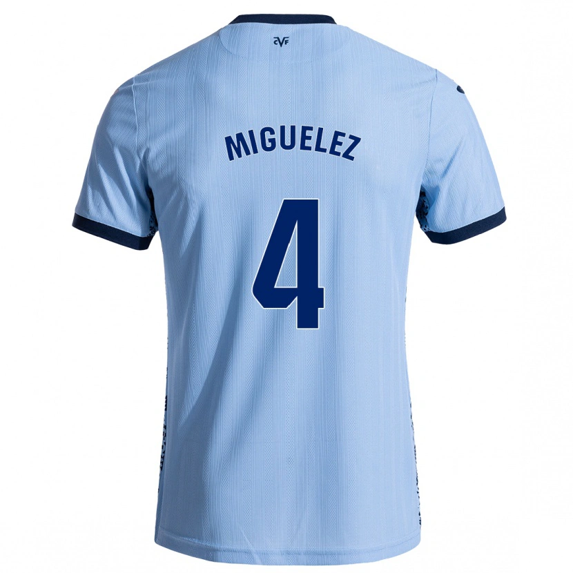 Danxen Mænd Irene Miguélez #4 Himmelblå Udebane Spillertrøjer 2024/25 Trøje T-Shirt