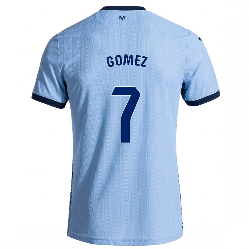 Danxen Mænd Lucía Gómez #7 Himmelblå Udebane Spillertrøjer 2024/25 Trøje T-Shirt
