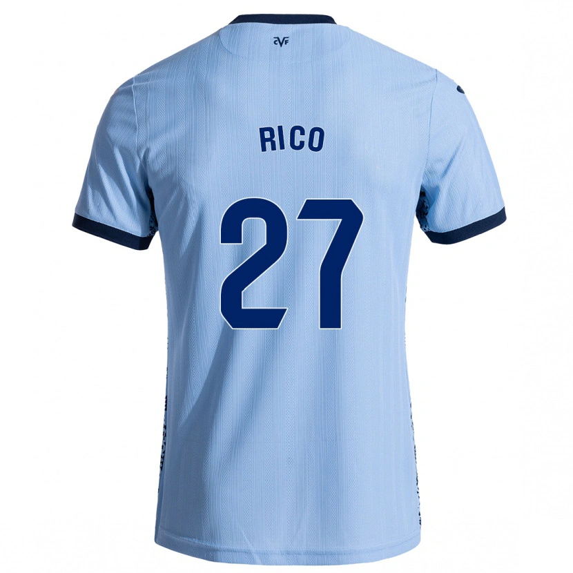 Danxen Mænd Vera Rico #27 Himmelblå Udebane Spillertrøjer 2024/25 Trøje T-Shirt