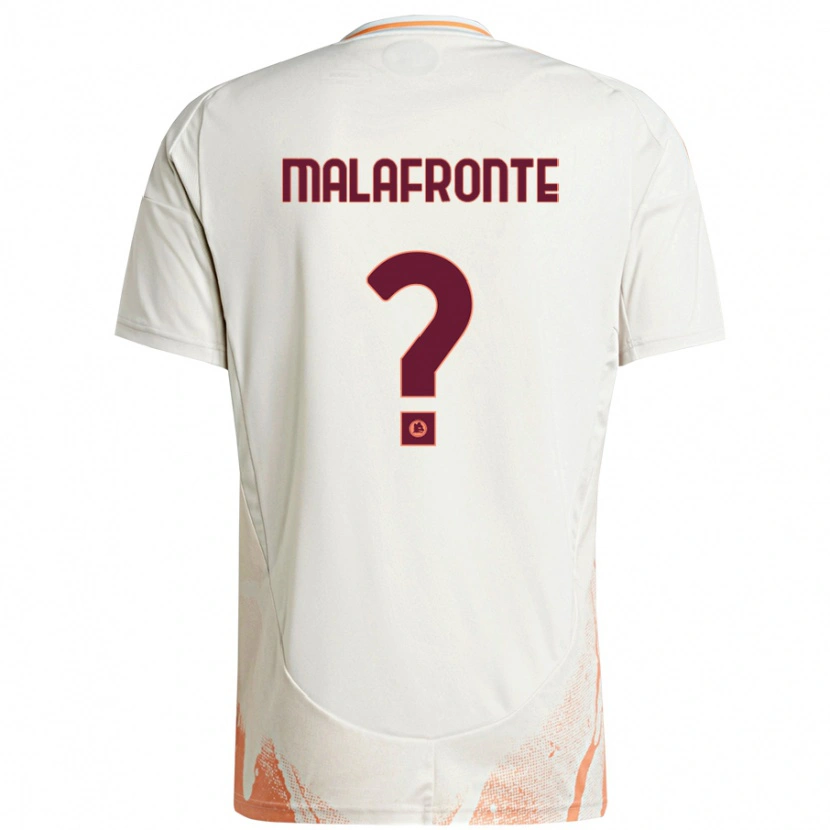 Danxen Mænd Matteo Malafronte #0 Creme Hvid Orange Udebane Spillertrøjer 2024/25 Trøje T-Shirt