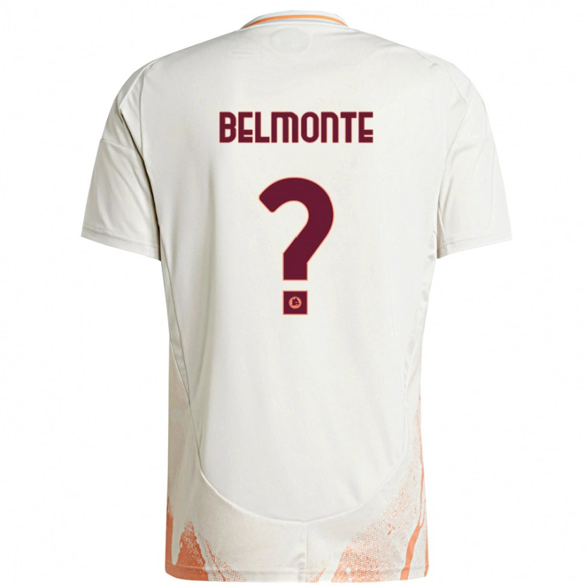 Danxen Mænd Samuele Belmonte #0 Creme Hvid Orange Udebane Spillertrøjer 2024/25 Trøje T-Shirt