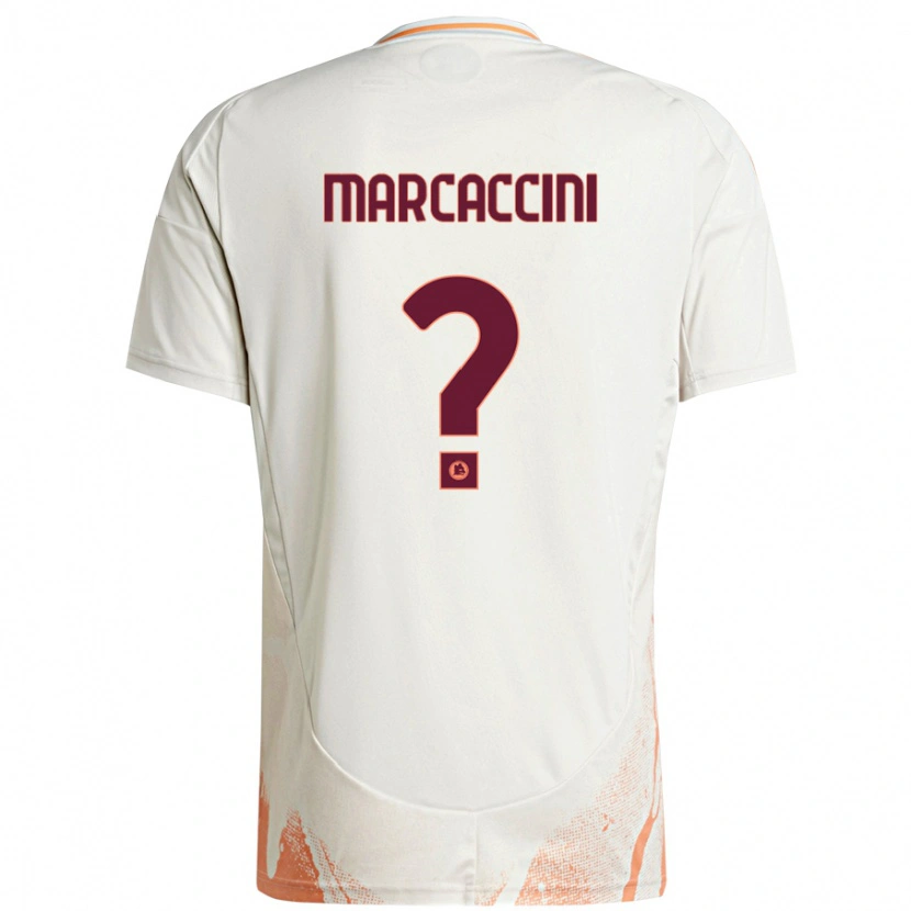 Danxen Mænd Alessio Marcaccini #0 Creme Hvid Orange Udebane Spillertrøjer 2024/25 Trøje T-Shirt