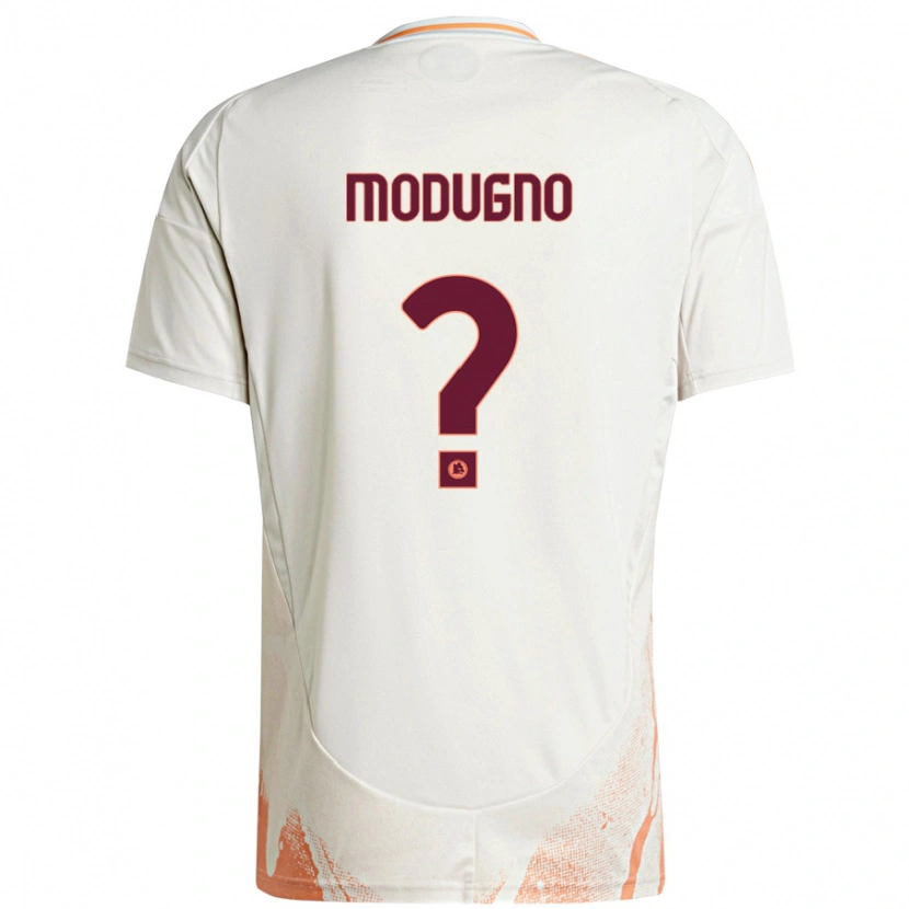Danxen Mænd Emanuele Modugno #0 Creme Hvid Orange Udebane Spillertrøjer 2024/25 Trøje T-Shirt