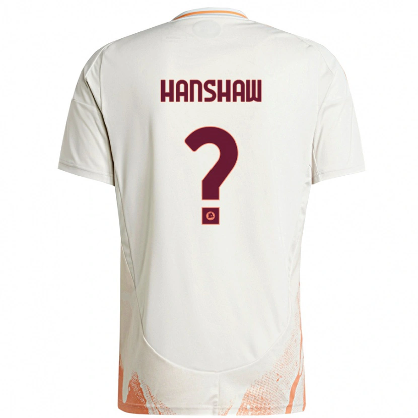 Danxen Mænd Verena Hanshaw #0 Creme Hvid Orange Udebane Spillertrøjer 2024/25 Trøje T-Shirt