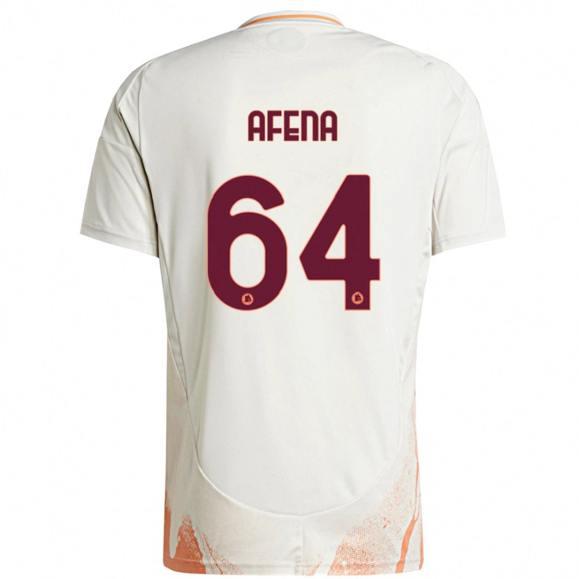 Danxen Mænd Felix Afena-Gyan #64 Creme Hvid Orange Udebane Spillertrøjer 2024/25 Trøje T-Shirt