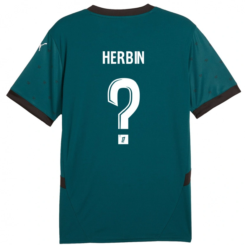 Danxen Mænd Grégoire Herbin #0 Mørkegrøn Udebane Spillertrøjer 2024/25 Trøje T-Shirt