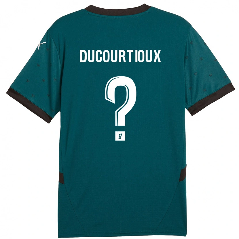 Danxen Mænd Ilan Ducourtioux #0 Mørkegrøn Udebane Spillertrøjer 2024/25 Trøje T-Shirt