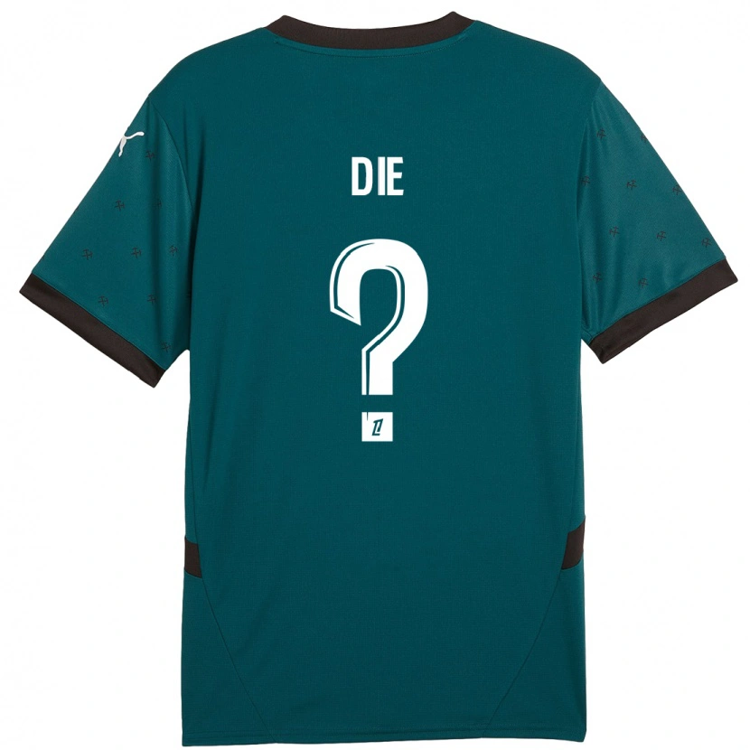 Danxen Mænd Samuel Dié #0 Mørkegrøn Udebane Spillertrøjer 2024/25 Trøje T-Shirt